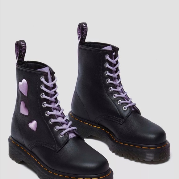 NWT Dr.Marten 1460 zip heart Virginia satin lux - Picture 8 of 9